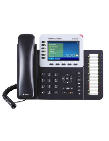Teléfono IP GXP-2160 Empresarial de 6 Líneas con Pantalla a Color y Audio HD, PoE , Grandstream, Teléfonos IP Guatemala