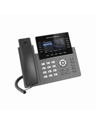 GRP2615 Telefono IP Wi-Fi, Grado Operador, 10 lineas SIP con 5 cuentas, pantalla a color 4.3", puertos Gigabit, Bluetooth, PoE , Grandstream, Teléfonos IP Guatemala
