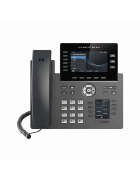 GRP2616 Telefono IP Wi-Fi, Grado Operador, 6 lineas SIP con 6 cuentas, pantalla a color 4.3", puertos Gigabit, Bluetooth, PoE , Grandstream, Teléfonos IP Guatemala