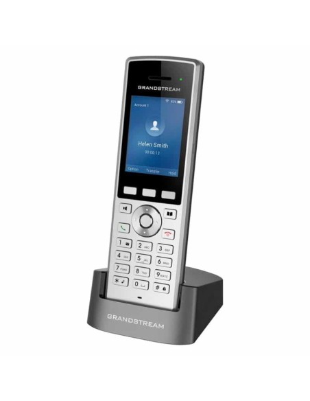 WP822 Teléfono WiFi portátil empresarial con 2 lineas y cuentas SIP, Bluetooth y botón Push-to-talk , Grandstream, Inalámbricos Guatemala