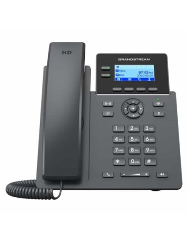 GRP2602G Teléfono IP Grado Operador, 2 líneas SIP con 4 cuentas, puertos Gigabit PoE, codec Opus, IPV4/IPV6 con gestión en la , Grandstream, Teléfonos IP Guatemala