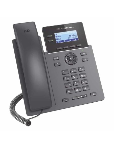 GRP2602W Teléfono IP Wi-Fi Grado Operador, 2 líneas SIP con 4 cuentas, codec Opus, IPV4/IPV6 con gestión en la nube GDMS