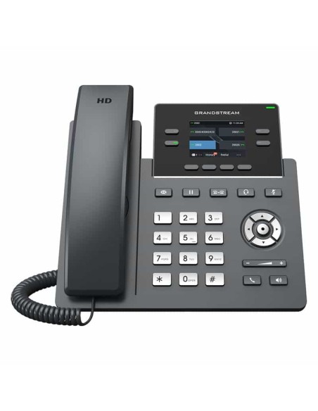 GRP2612W Teléfono IP Wi-Fi, Grado Operador, 4 líneas SIP con 2 cuentas, pantalla a color 2.4", codec Opus, IPV4/IPV6 con , Grandstream, Teléfonos IP Guatemala