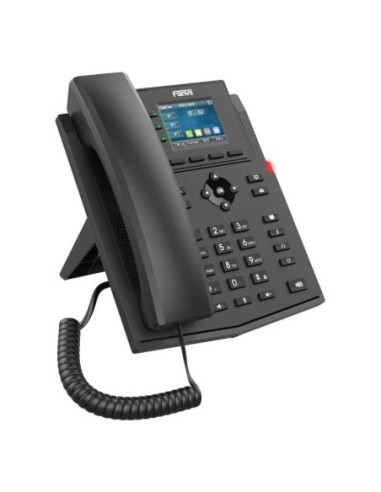 X303G  Teléfono IP de escritorio, para 3 líneas,  soporta PoE, 2 puertos Gigabit. Marca Fanvil