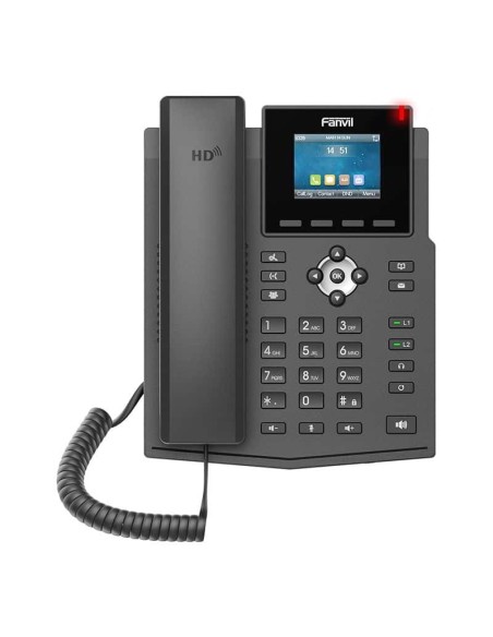 X3SW  Teléfono IP, Wi-Fi incorporado, pantalla a color de 2,4",  4 teclas programables 4 líneas SIP