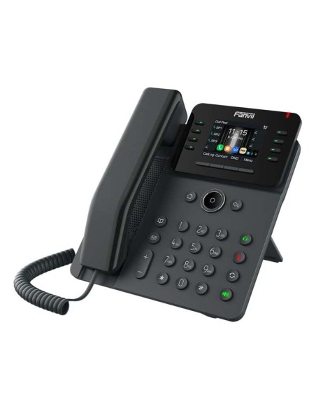 V62G Teléfono IP Empresarial, 12 líneas SIP, pantalla a color 2.8, PoE, puertos Gigabit, conferencia local de 6 vías.