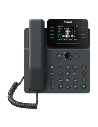 V62G Teléfono IP Empresarial, 12 líneas SIP, pantalla a color 2.8, PoE, puertos Gigabit, conferencia local de 6 vías.