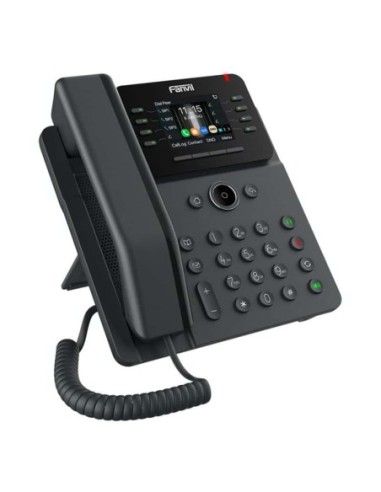 V62G Teléfono IP Empresarial, 12 líneas SIP, pantalla a color 2.8, PoE, puertos Gigabit, conferencia local de 6 vías.