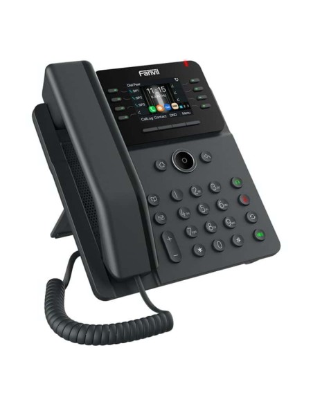 V62G Teléfono IP Empresarial, 12 líneas SIP, pantalla a color 2.8, PoE, puertos Gigabit, conferencia local de 6 vías.