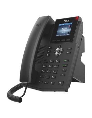 X3SP Teléfono IP empresarial para 2 lineas SIP con pantalla LCD de 2.4 Pulgadas a color y conferencia de 3 vías, PoE