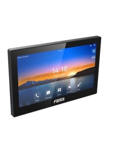 I504W FANVIL Monitor Audio, Video IP, SIP para interior Wi-Fi pantalla táctil de 7" Apertura remota