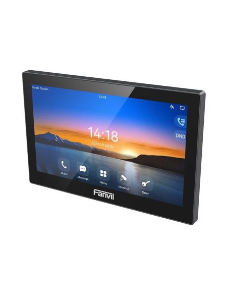 I504W FANVIL Monitor Audio, Video IP, SIP para interior Wi-Fi pantalla táctil de 7" Apertura remota