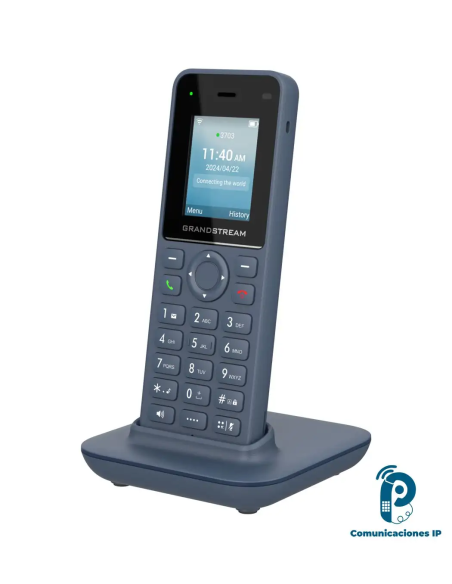 WP816 Teléfono IP inalámbrico Wi-Fi 6 doble banda, 2 SIP, Bluetooth 5, Push-to-Talk y USB tipo C, audio HD,  batería 1500mAh , Grandstream, Inalámbricos Guatemala