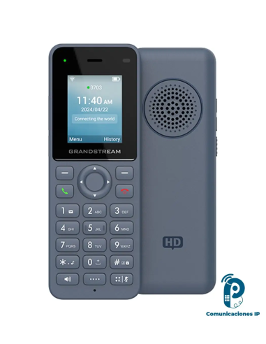 WP816 Teléfono IP inalámbrico Wi-Fi 6 doble banda, 2 SIP, Bluetooth 5, Push-to-Talk y USB tipo C, audio HD,  batería 1500mAh , Grandstream, Inalámbricos Guatemala