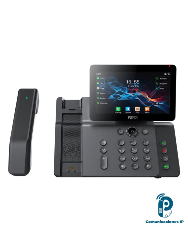 V66PRO FANVIL Telefono IP Wi-Fi, Handset Inalámbrico, Recepción de Video, 20 Líneas SIP, Puertos Gigabit, PoE con Puerto USB
