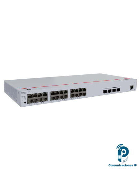 S31024P4X Switch PoE gigabit empresarial administrable 24 puertos PoE+, 4 uplinks 10GE SFP+, iStack, 400W PoE, gestión en nube