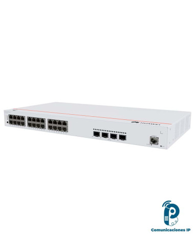 S31024P4X Switch PoE gigabit empresarial administrable 24 puertos PoE+, 4 uplinks 10GE SFP+, iStack, 400W PoE, gestión en nube