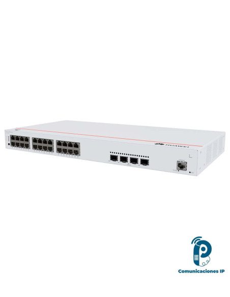 S31024P4X Switch PoE gigabit empresarial administrable 24 puertos PoE+, 4 uplinks 10GE SFP+, iStack, 400W PoE, gestión en nube