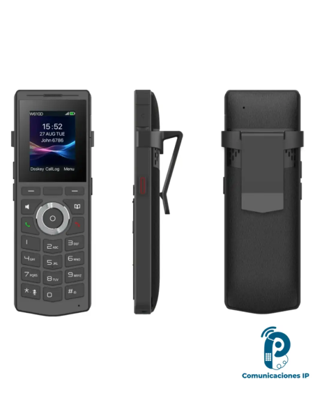 W610H Teléfono inalámbrico IP LINKVIL con Bluetooth 5.0, pantalla 2 pulgadas, audio HD para empresas