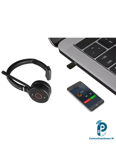 VT9800BT Mono Diadema Inalámbrica Bluetooth 5.0 para Computadora y Móvil con Cancelación de Ruido y 15 H de Batería