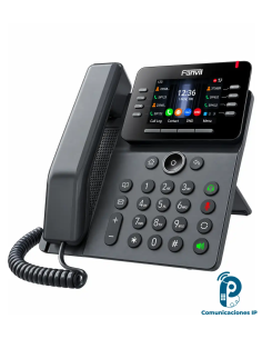 V61G teléfono SIP de escritorio, 4 líneas, pantalla a color de 2.4 color, teclas DSS programables, audio HD, 2 puertos Gigabit