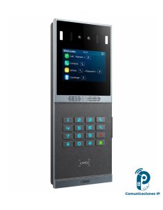 i66 intercomunicador para control de acceso, reconocimiento facial, cámara dual y apertura tarjeta, código QR o PIN, IP66-IK07 2