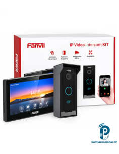 VIK-01 kit de videoportero IP, pantalla táctil de 7", cámara 2 MP, Wi-Fi de doble banda, PoE, apertura remota de puertas