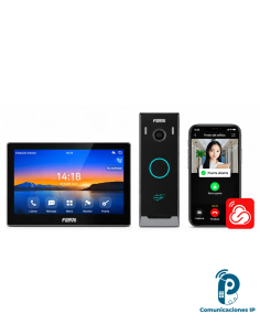 VIK-01 kit de videoportero IP, pantalla táctil de 7", cámara 2 MP, Wi-Fi de doble banda, PoE, apertura remota de puertas 2