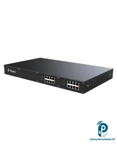 S100 Central telefónica PBX VoIP modular para empresas, 100 usuarios y 30 llamadas concurrentes, puertos FXS/FXO/BRI, Gigabit