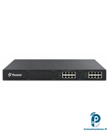 S100 Central telefónica PBX VoIP modular para empresas, 100 usuarios y 30 llamadas concurrentes, puertos FXS/FXO/BRI, Gigabit