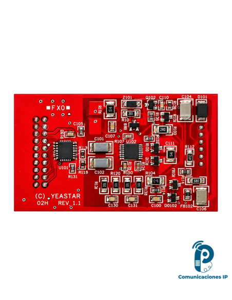 O2 Module Módulo de expansión FXO, 2 líneas PSTN analógicas para Centrales Yeastar , compatible con S20, S50, S100, S300