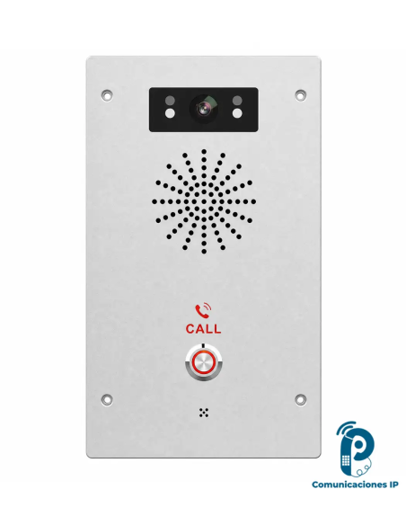 i16SV Intercomunicador SIP de audio/video, para acceso exterior con cámara 2 MP, video H.264, PoE protección IP65/IK10