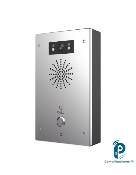 i16SV Intercomunicador SIP de audio/video, para acceso exterior con cámara 2 MP, video H.264, PoE protección IP65/IK10