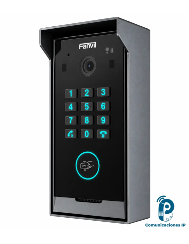 i60K Videoportero IP SIP para residenciales o apartamentos, teclado numérico, cámara HDR de 2MP y apertura por tarjeta o PIN