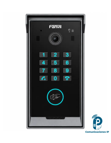 i60K Videoportero IP SIP para residenciales o apartamentos, teclado numérico, cámara HDR de 2MP y apertura por tarjeta o PIN