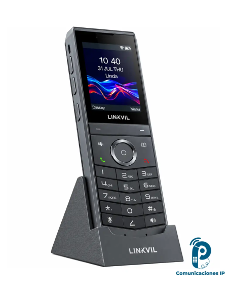 W620W  teléfono Wi-Fi 6 para oficinas, hoteles y rondas de seguridad, 8 líneas SIP, conferencia de 6 vías, batería de 3,000 mAh