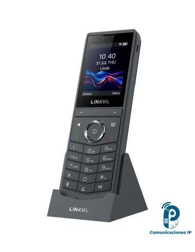 W620W  teléfono Wi-Fi 6 para oficinas, hoteles y rondas de seguridad, 8 líneas SIP, conferencia de 6 vías, batería de 3,000 mAh