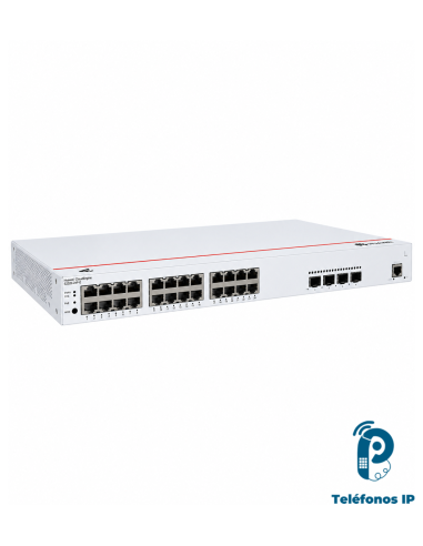 S220-24P4X Switch PoE+ administrable para redes de negocio, 24 puertos Gigabit y 4 uplinks 10GE SFP+, capa 2
