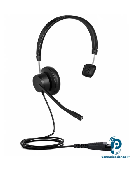VT7600 UNC MONO +GN QD auricular mono profesional para oficina con micrófono flexible y unidireccional, audio HiFi por QD