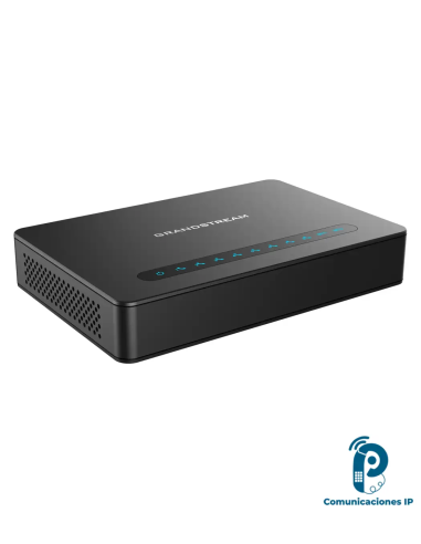 HT818V2  Adaptador telefónico VoIP de 8 puertos FXS, router NAT, 2 puertos Gigabit, para 8 teléfonos analógos