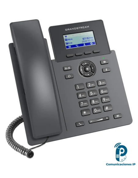 GRP2601W Teléfono IP de dos líneas para oficinas con Wi-Fi 6, llamadas SIP,conferencia de 5 vías y reducción de ruido
