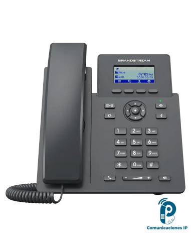 GRP2601W Teléfono IP de dos líneas para oficinas con Wi-Fi 6, llamadas SIP,conferencia de 5 vías y reducción de ruido