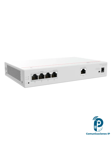 S380-L4P1T Gateway multiservicio para oficinas y negocios con 4 puertos LAN Gigabit PoE+ y gestión de hasta 32 AP