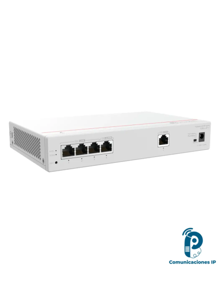 S380-L4P1T Gateway multiservicio para oficinas y negocios con 4 puertos LAN Gigabit PoE+ y gestión de hasta 32 AP