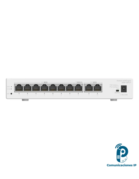 S380-S8P2T gateway multiservicio para redes empresariales con 8 puertos LAN Gigabit y PoE+ de 124 W para oficinas y negocios