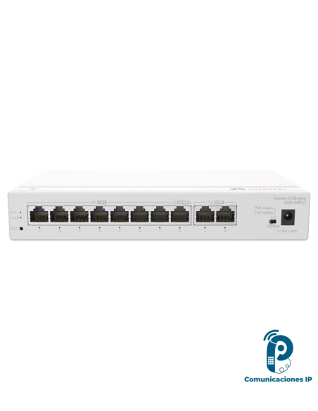 S380-S8P2T gateway multiservicio para redes empresariales con 8 puertos LAN Gigabit y PoE+ de 124 W para oficinas y negocios