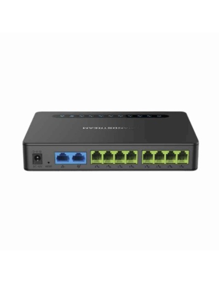 HT818 Gateway de 8 puertos FXS con Router NAT y doble puerto de red Gigabit , Grandstream, Gateway VoIP Guatemala