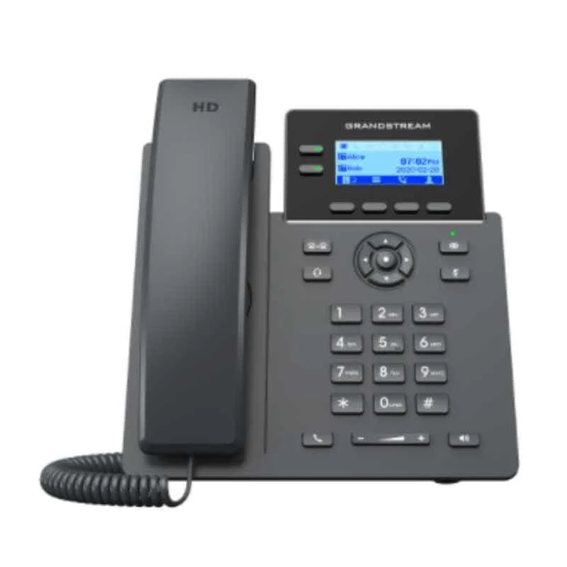 GRP2602P TELÉFONO IP GRADO OPERADOR, 2 LÍNEAS SIP CON 4 CUENTAS, POE, CODEC OPUS, IPV4/IPV6 Con Gestión En La Nube GDMS