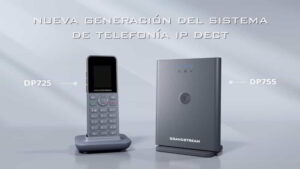 dp725 teléfono inalámbrico dect hd, hasta 20 cuentas sip por sistema, conferencia de audio de 3 vías, audio hd