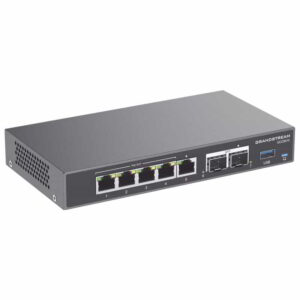 gcc6010 4 en 1: firewall nueva generación, router, pbx ip, switch gigabit de 5 puertos (4 poe) y 2 puertos sfp 2.5 gigabit